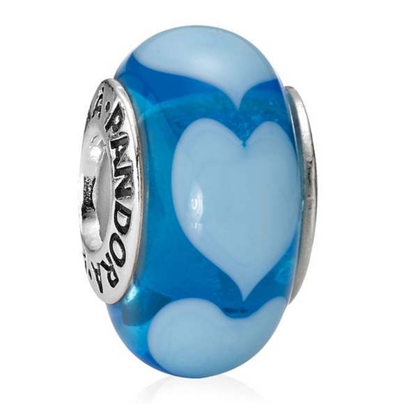 Pandora Blue Murano Charm - Picture 1 of 4